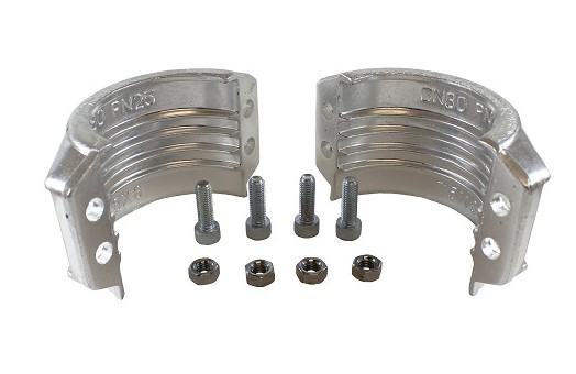 030 030993 ОБЖИМНОЙ ХОМУТ 89-93MM, DN 75Х8, АЛЮМИН. СПЛАВ